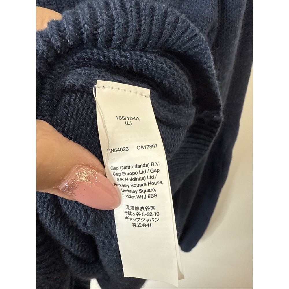 Gap Wool Blend Elbow Patch Button Up Cardigan Men… - image 5